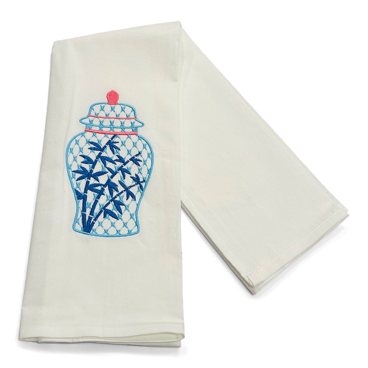 Fishtail Blue Ginger Jar