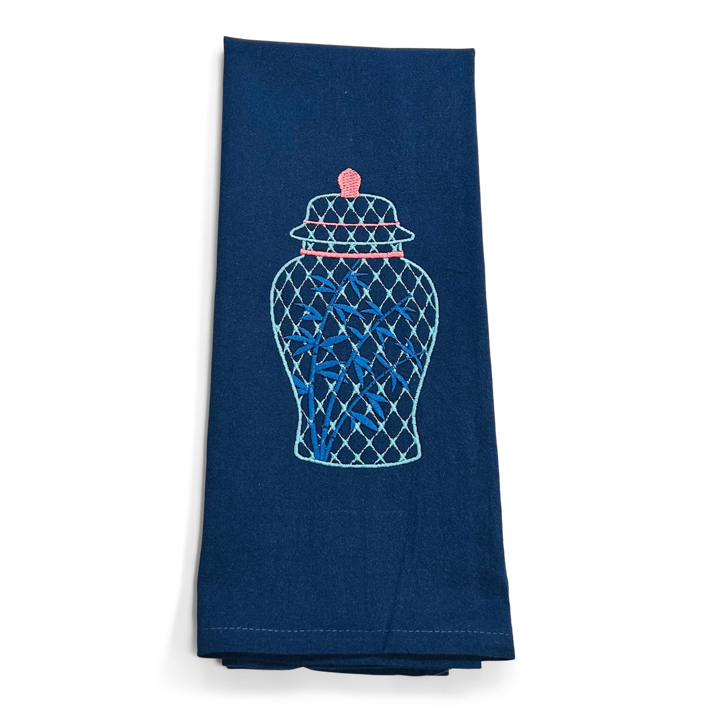 Fishtail Blue Ginger Jar