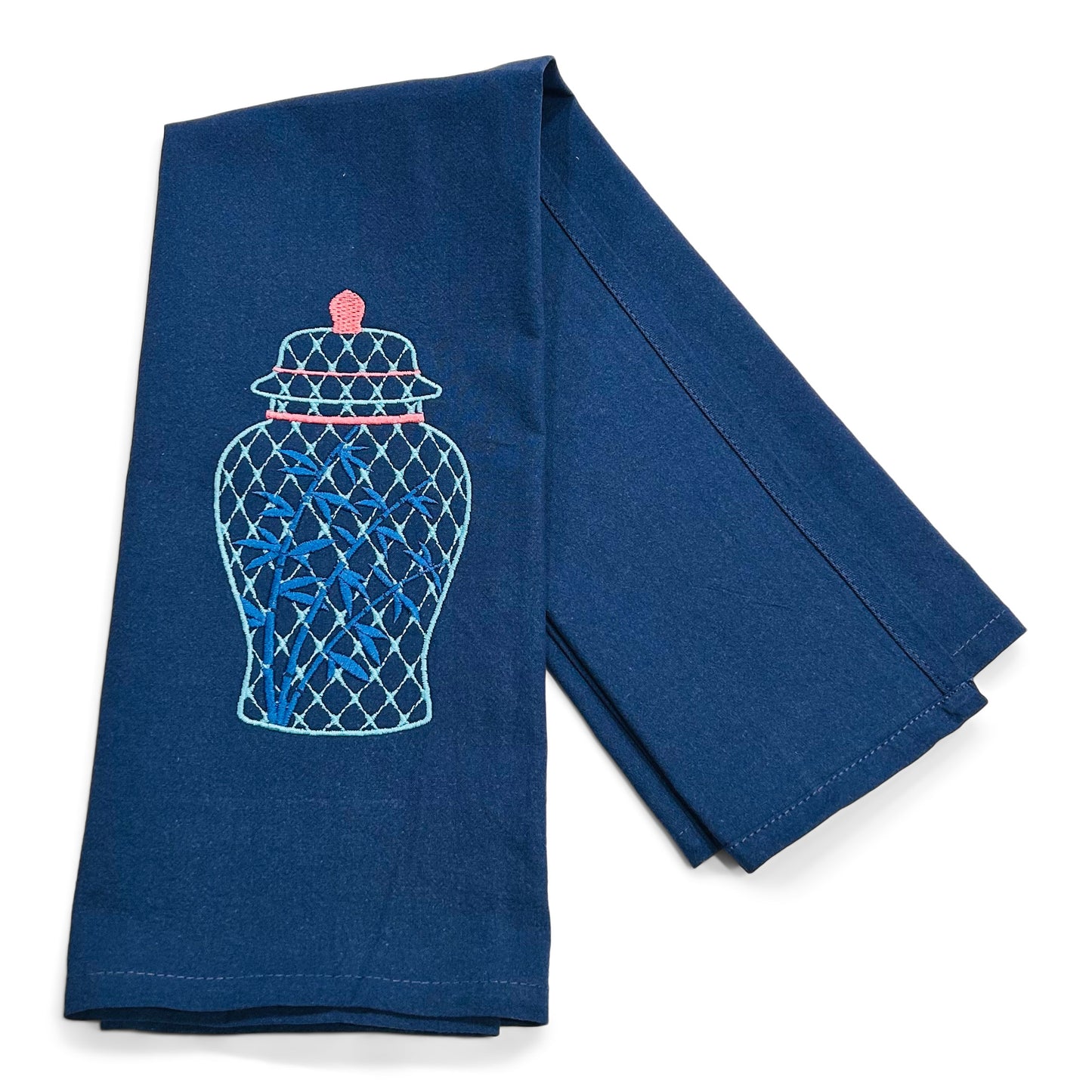 Fishtail Blue Ginger Jar