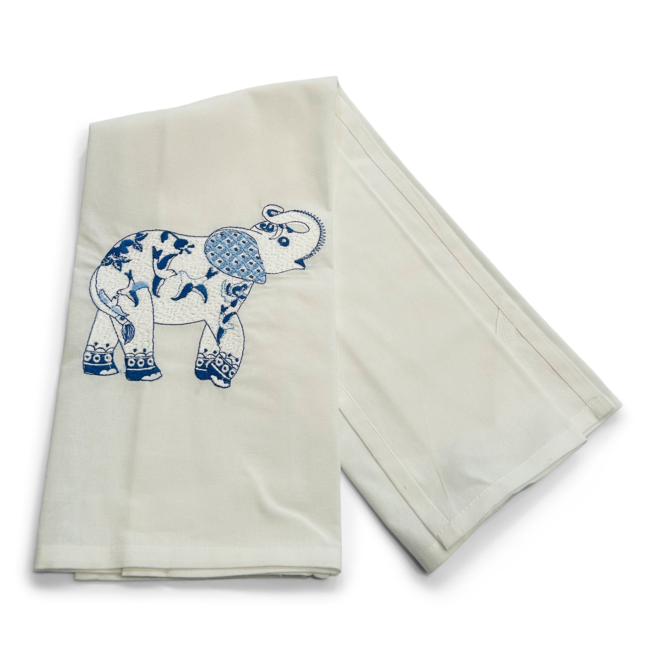Chinoiserie Elephant on white