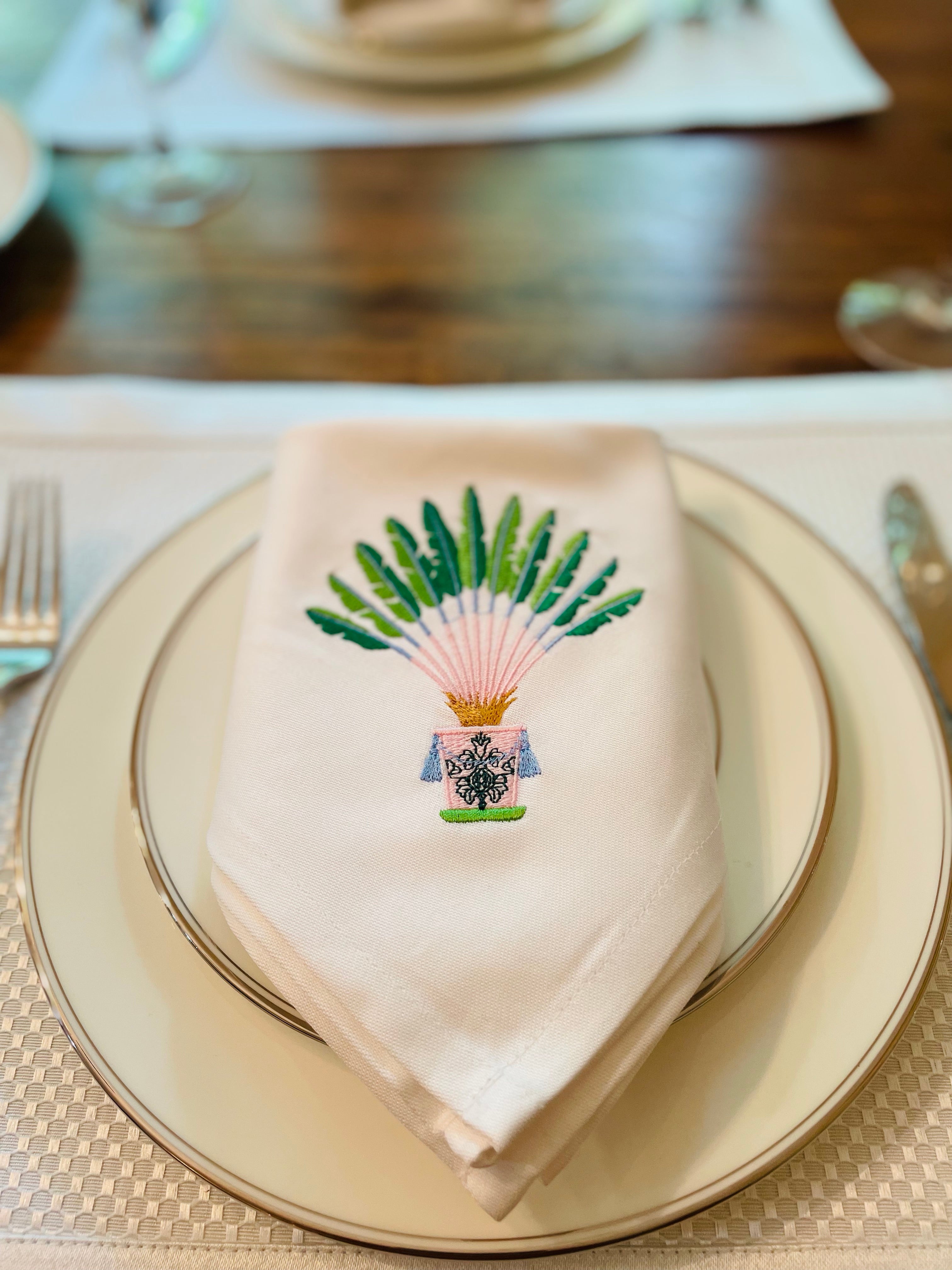 Napkin - Single - Travelers Palm