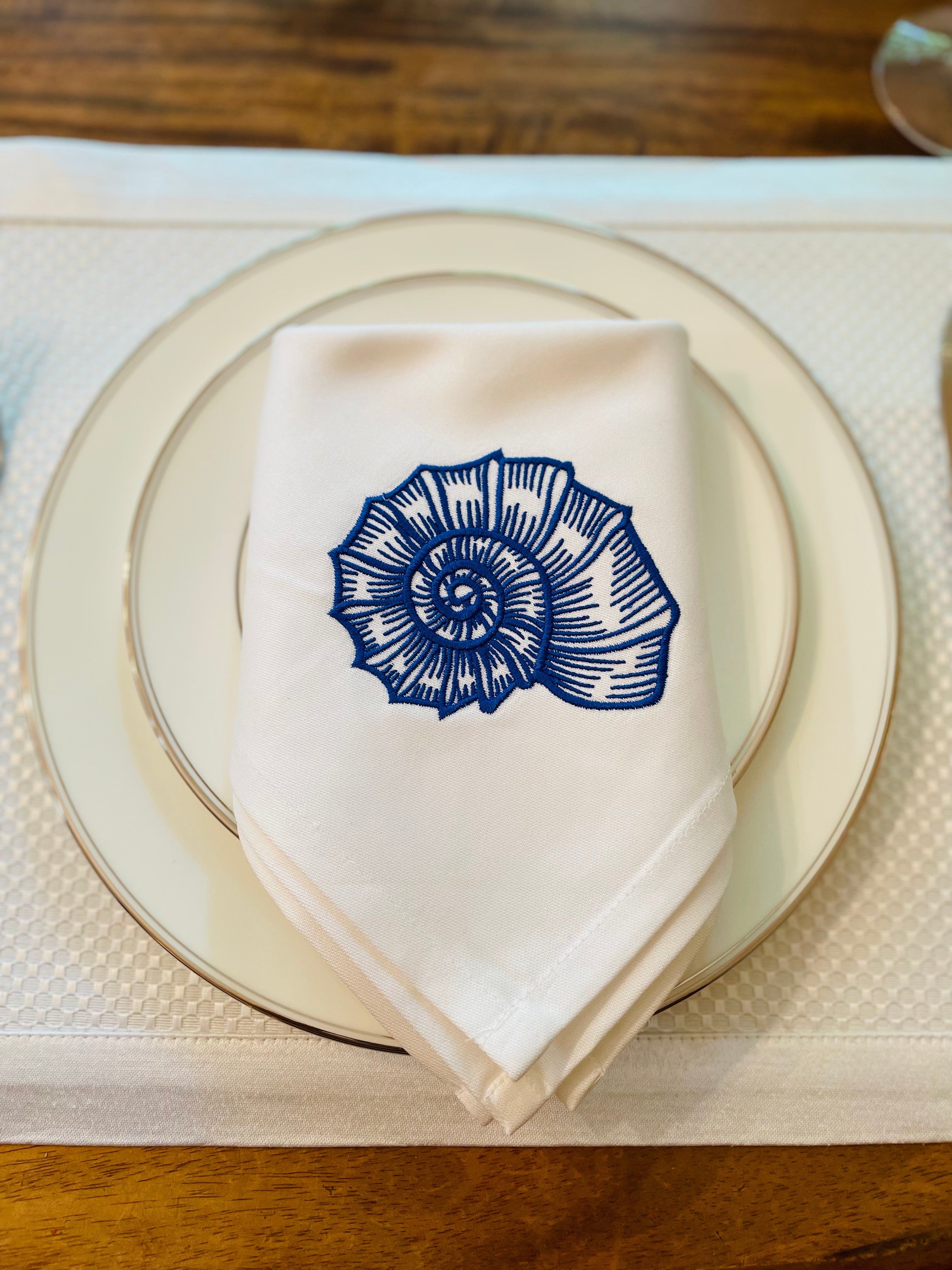 Napkin - Single - Nautilus Shell
