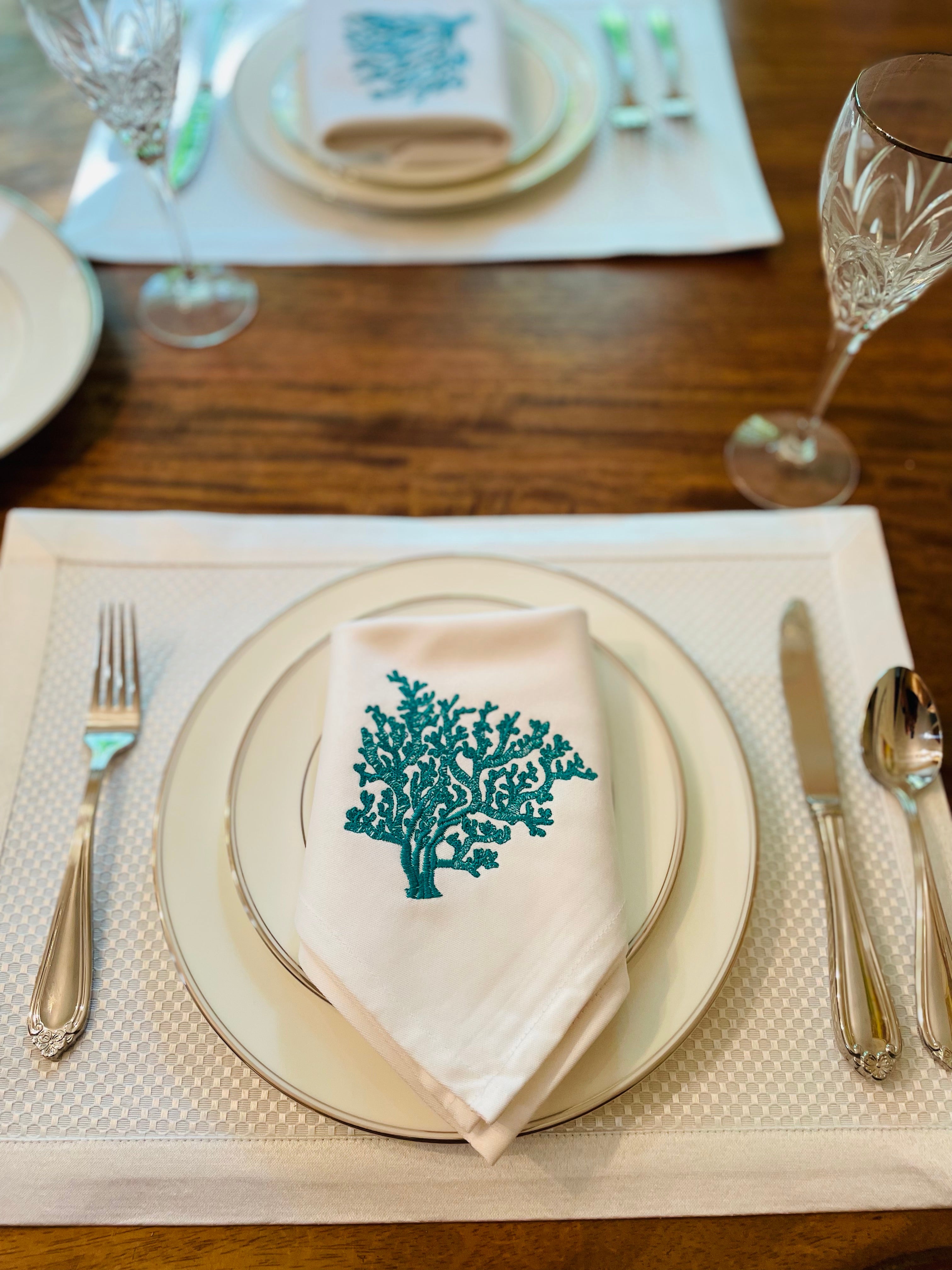 Napkin - Single - Upright Coral