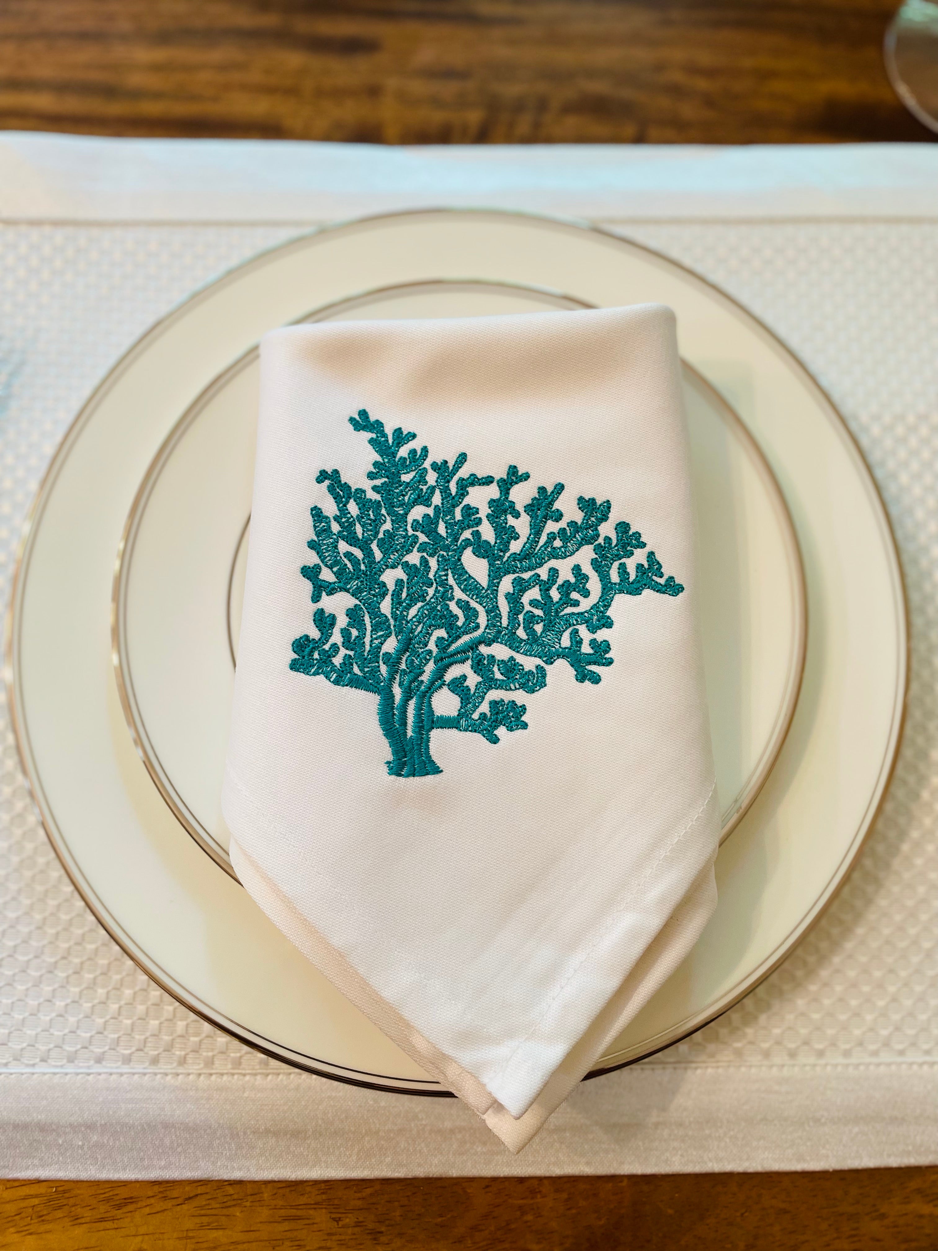 Napkin - Single - Upright Coral