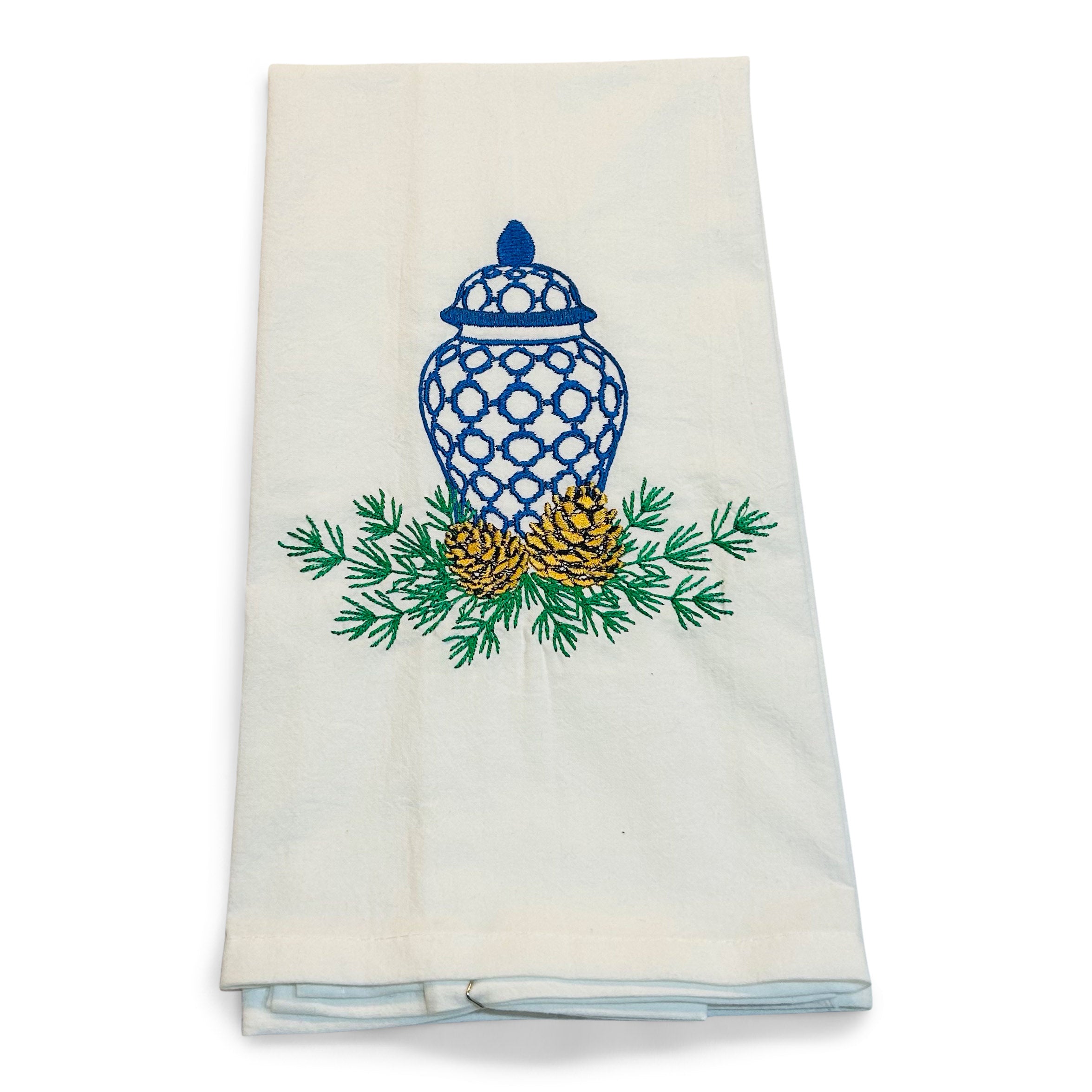 Ginger Jar with Pinecones