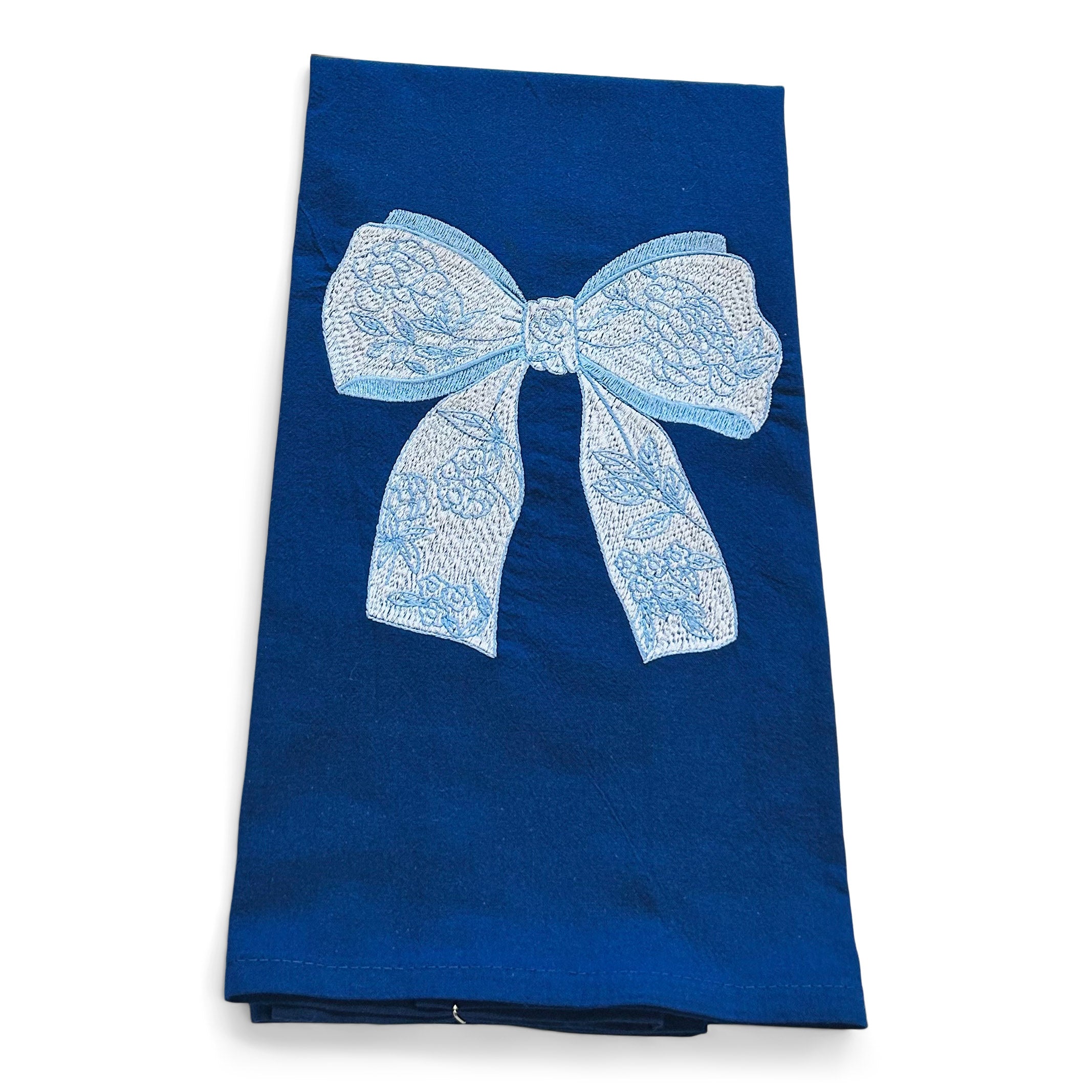 Chinoiserie Big Blue Bow Towel