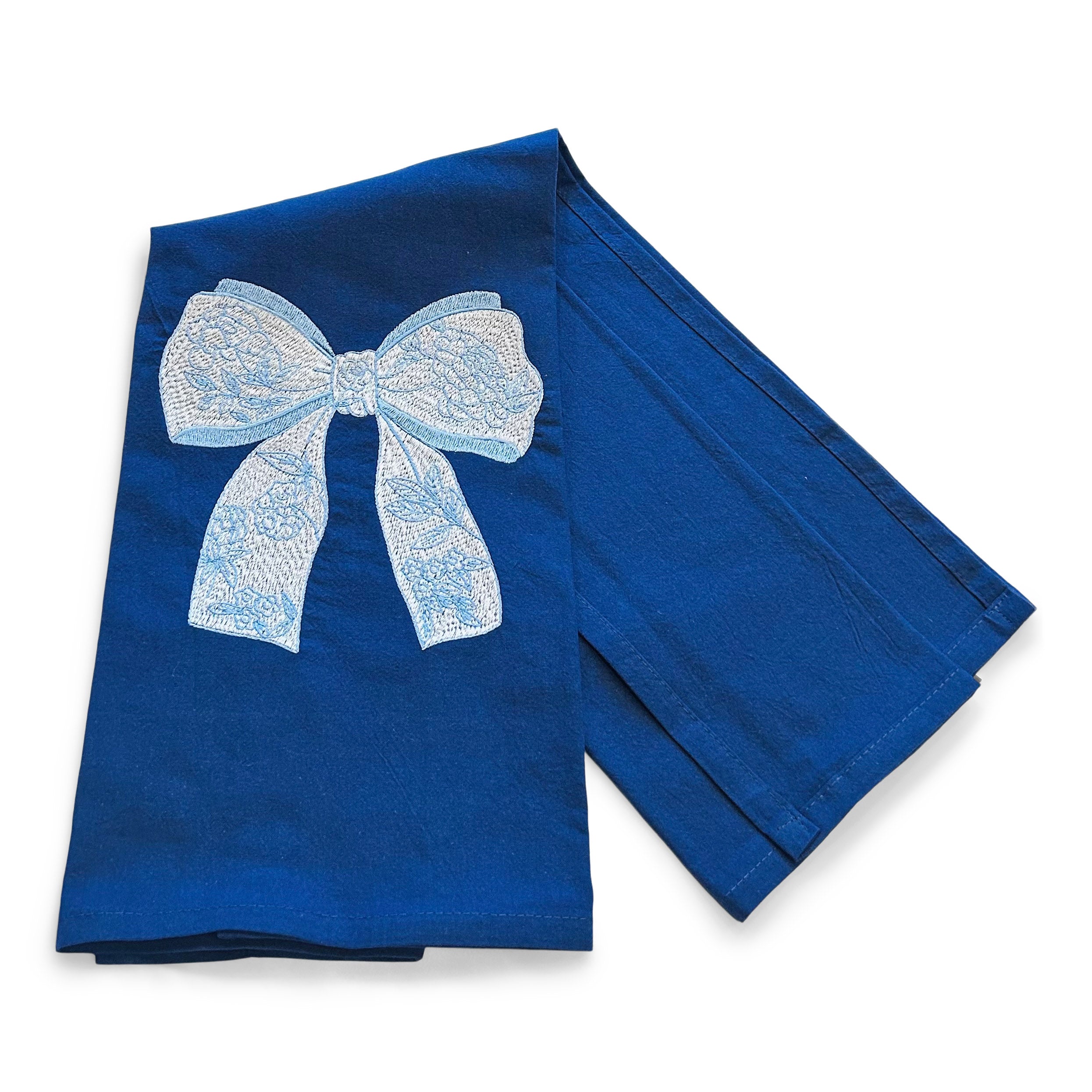 Chinoiserie Big Blue Bow Towel