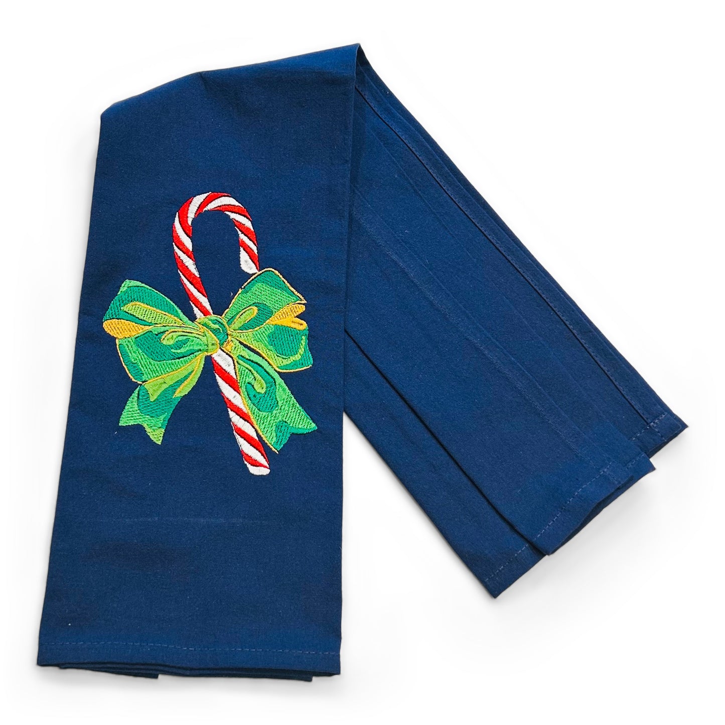 Candy Cane in Green Bow