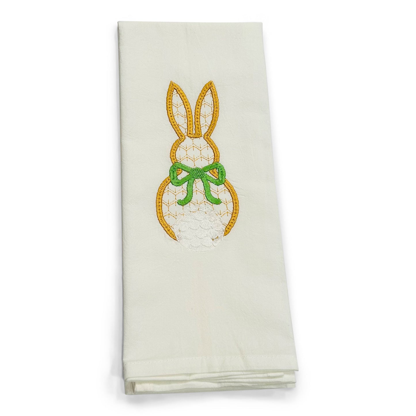 Cottontail Bunny with Green Bow