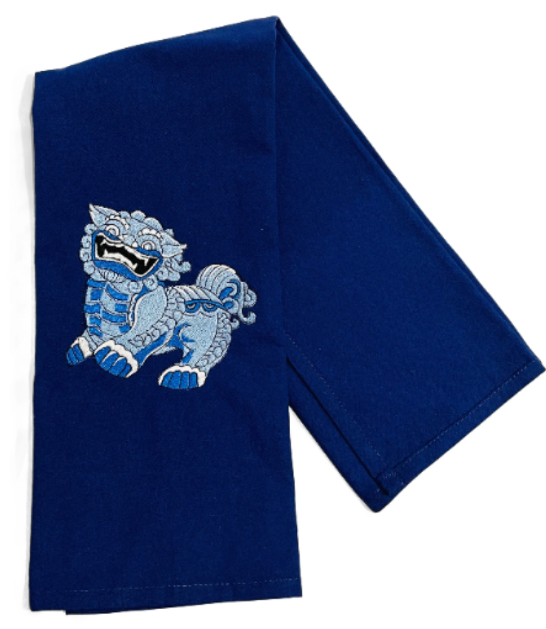 Chinoiserie Foo Dog Dish Towel