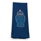 Fishtail Blue Ginger Jar