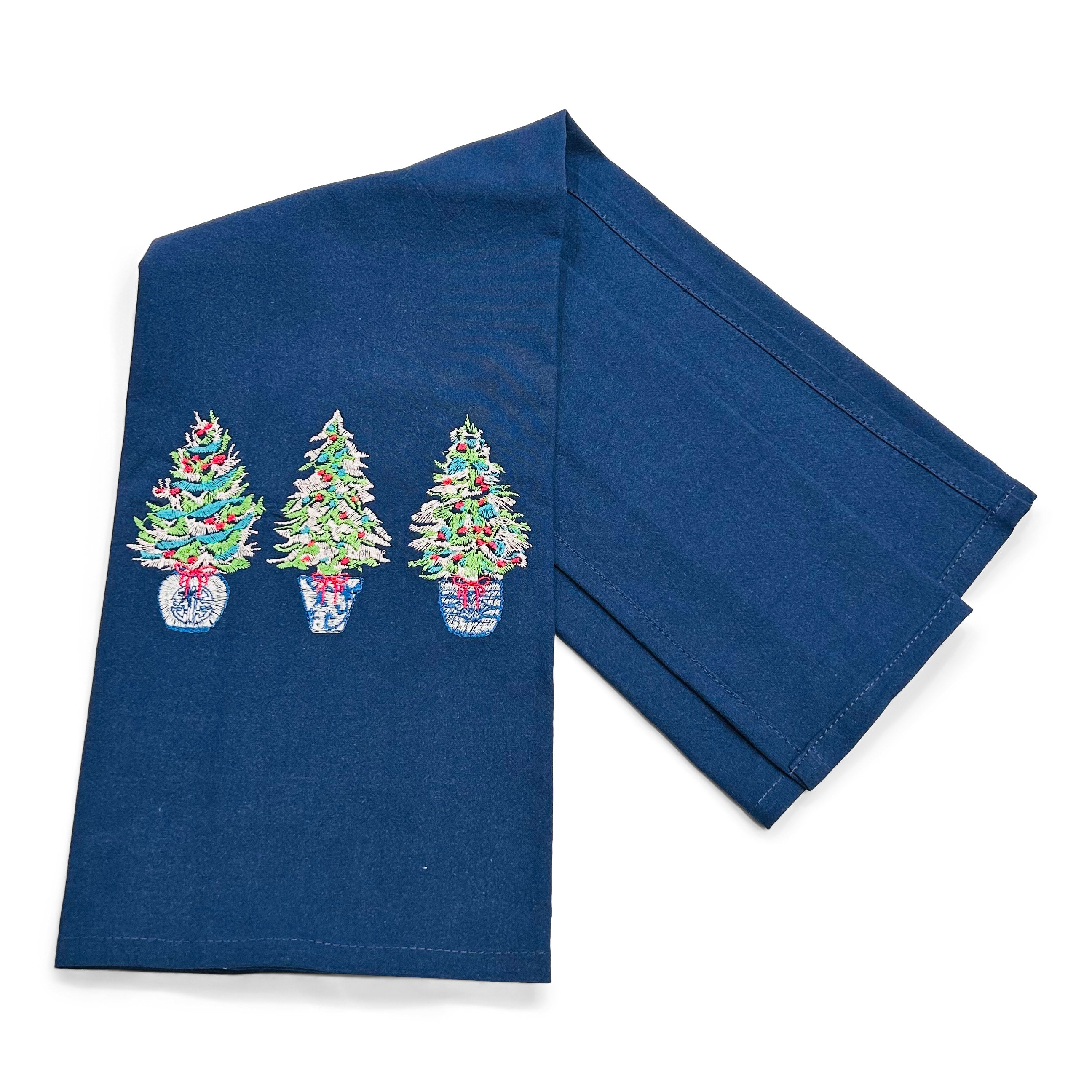 Squatty Christmas Tree in Chinoiserie Planter