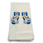 Blue Staffordshire Dogs on white