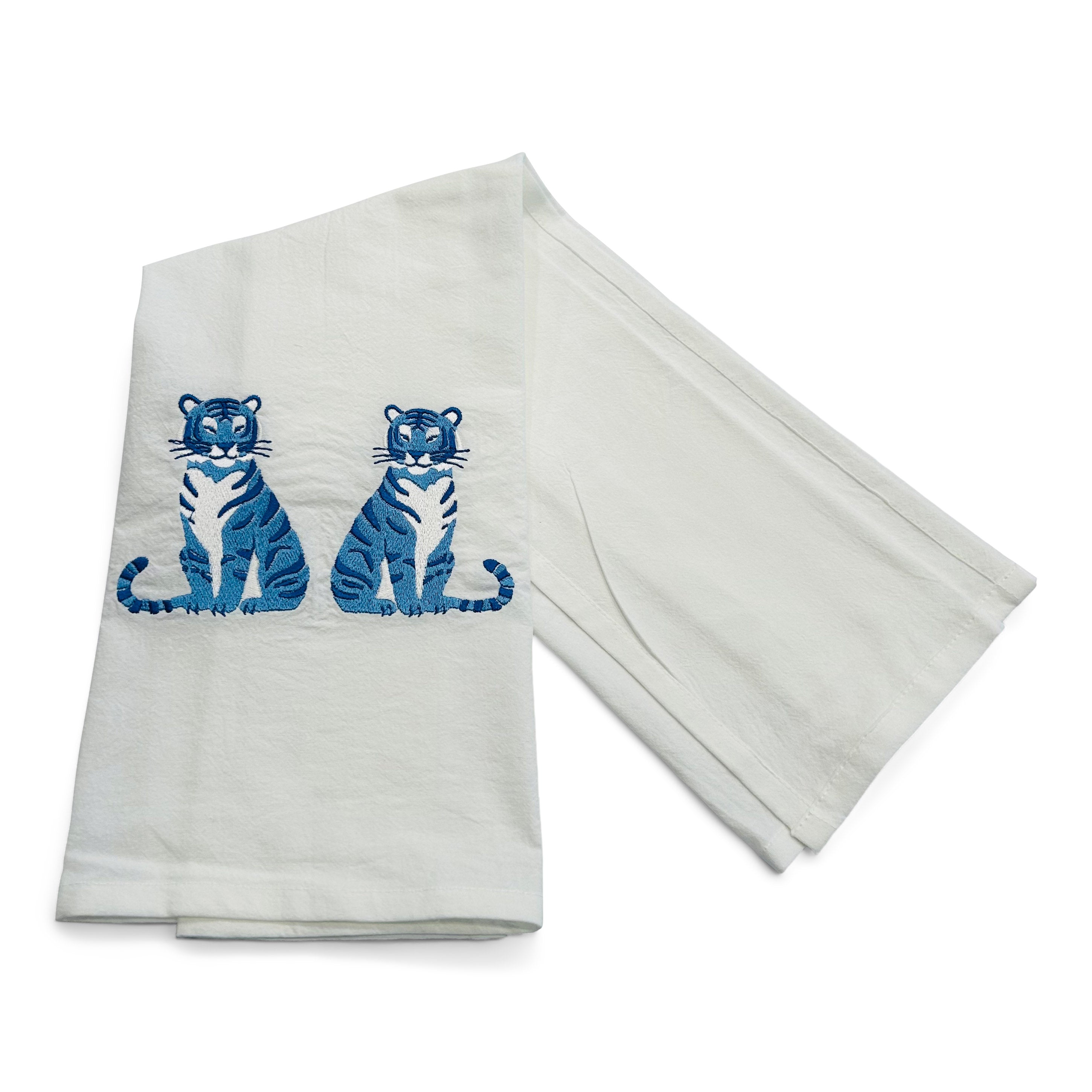 Mirrored Tigers on white