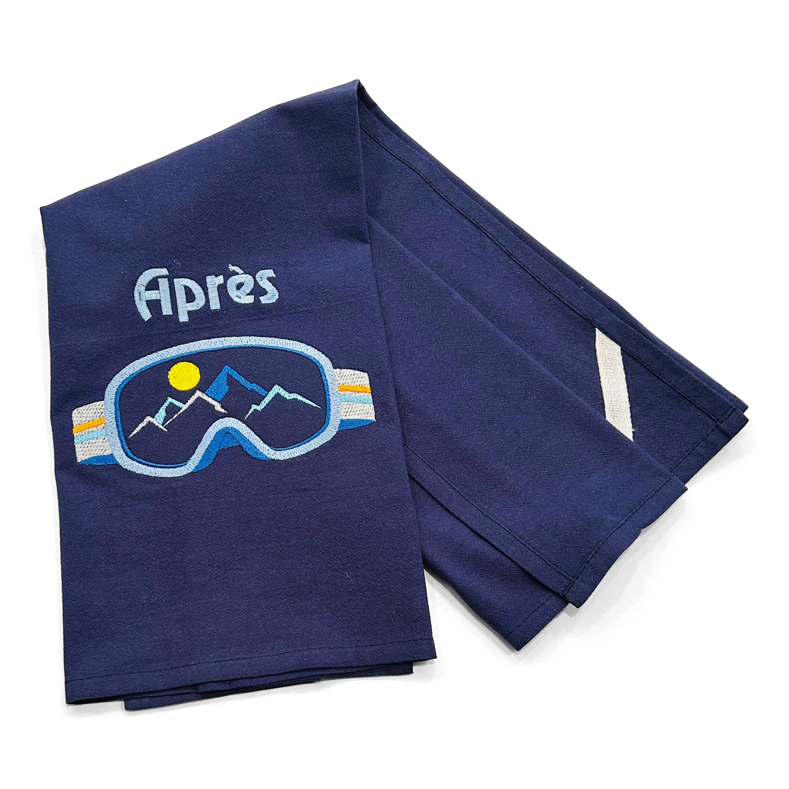 Apres in Blue on navy