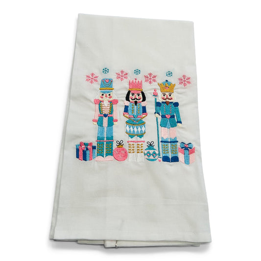 Trio Jeweled Nutcrackers with Snowflakes