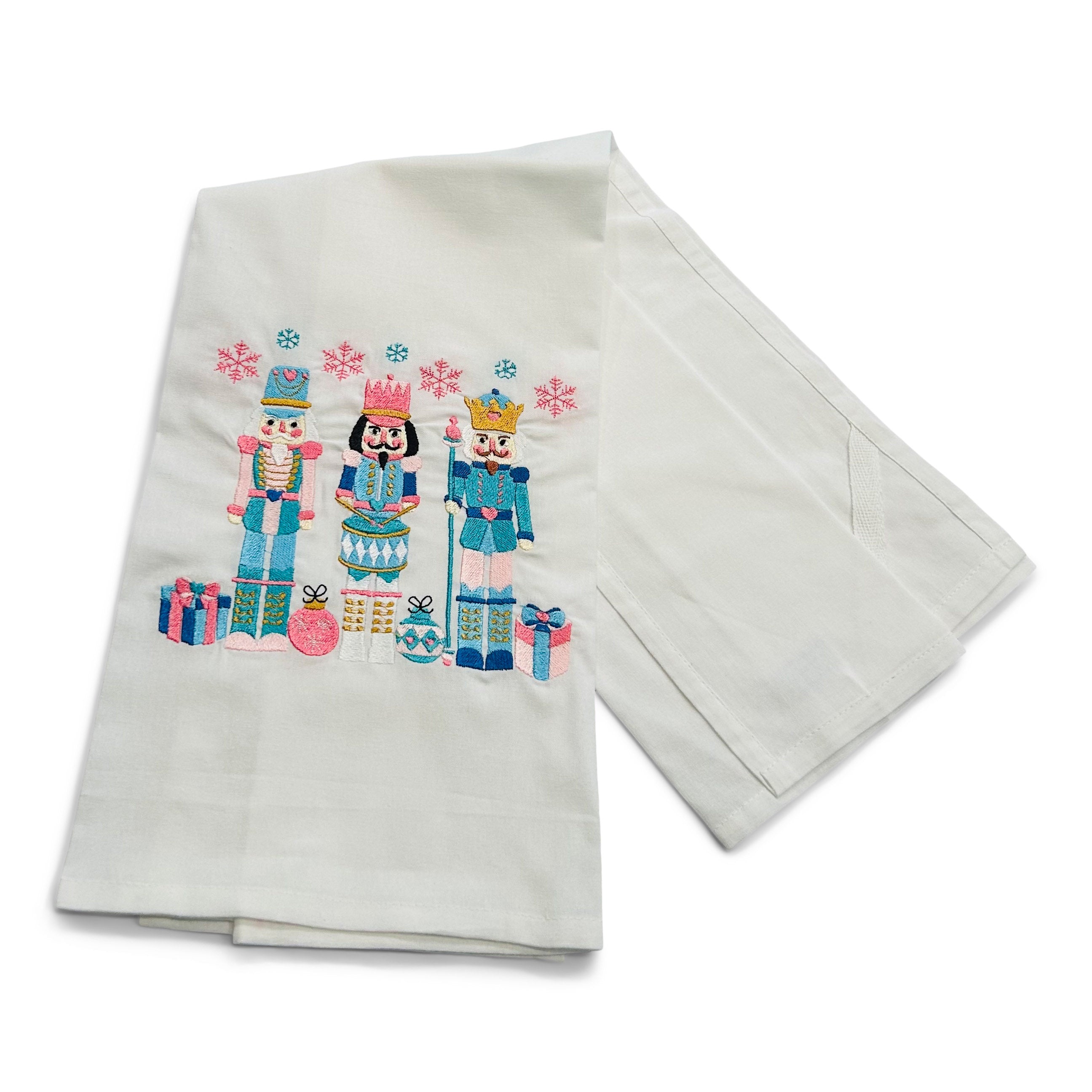 Trio Jeweled Nutcrackers with Snowflakes