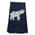 Chinoiserie Elephant on navy