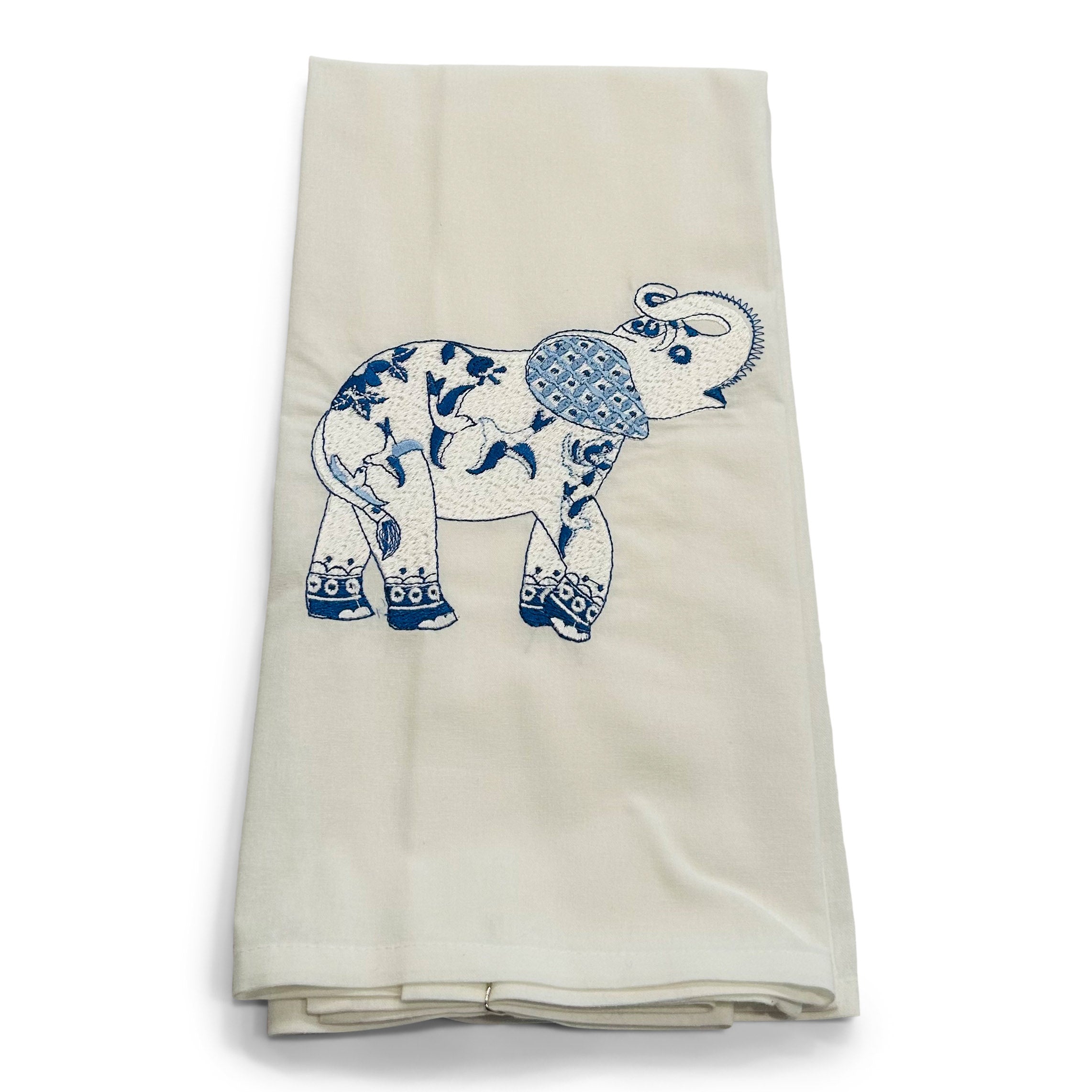 Chinoiserie Elephant on white