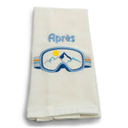 Apres in Blue on white