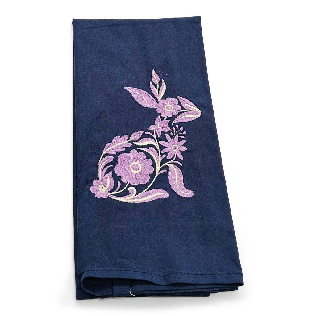 Fancy Bunny - Lavender - on navy