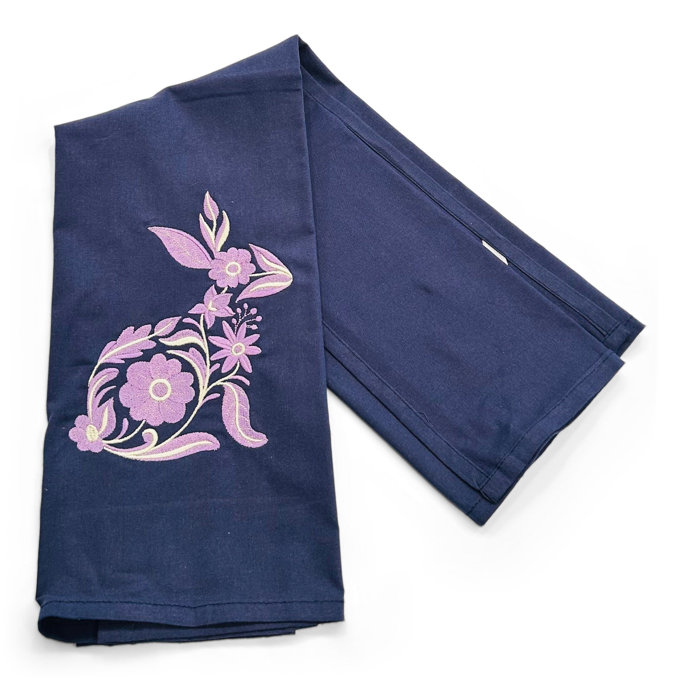 Fancy Bunny - Lavender - on navy