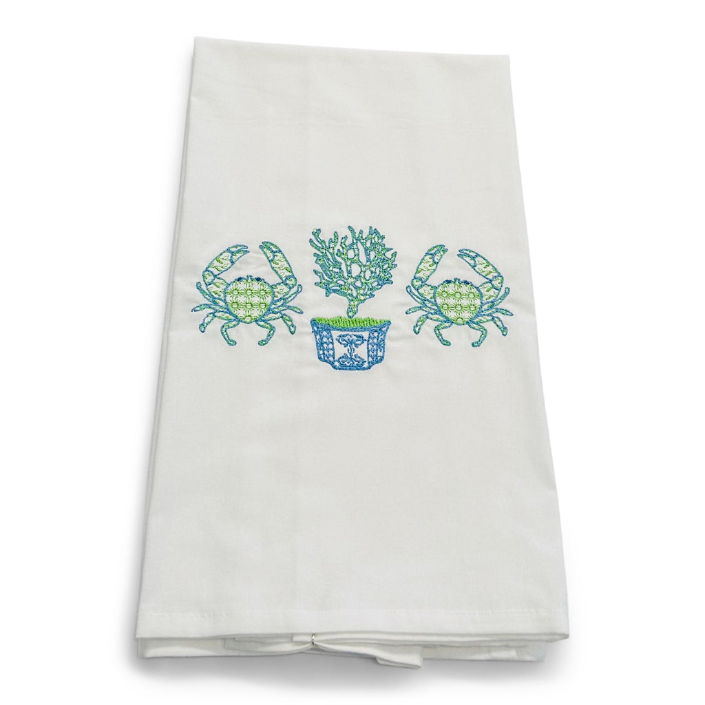 Crabs and Coral Planter on white