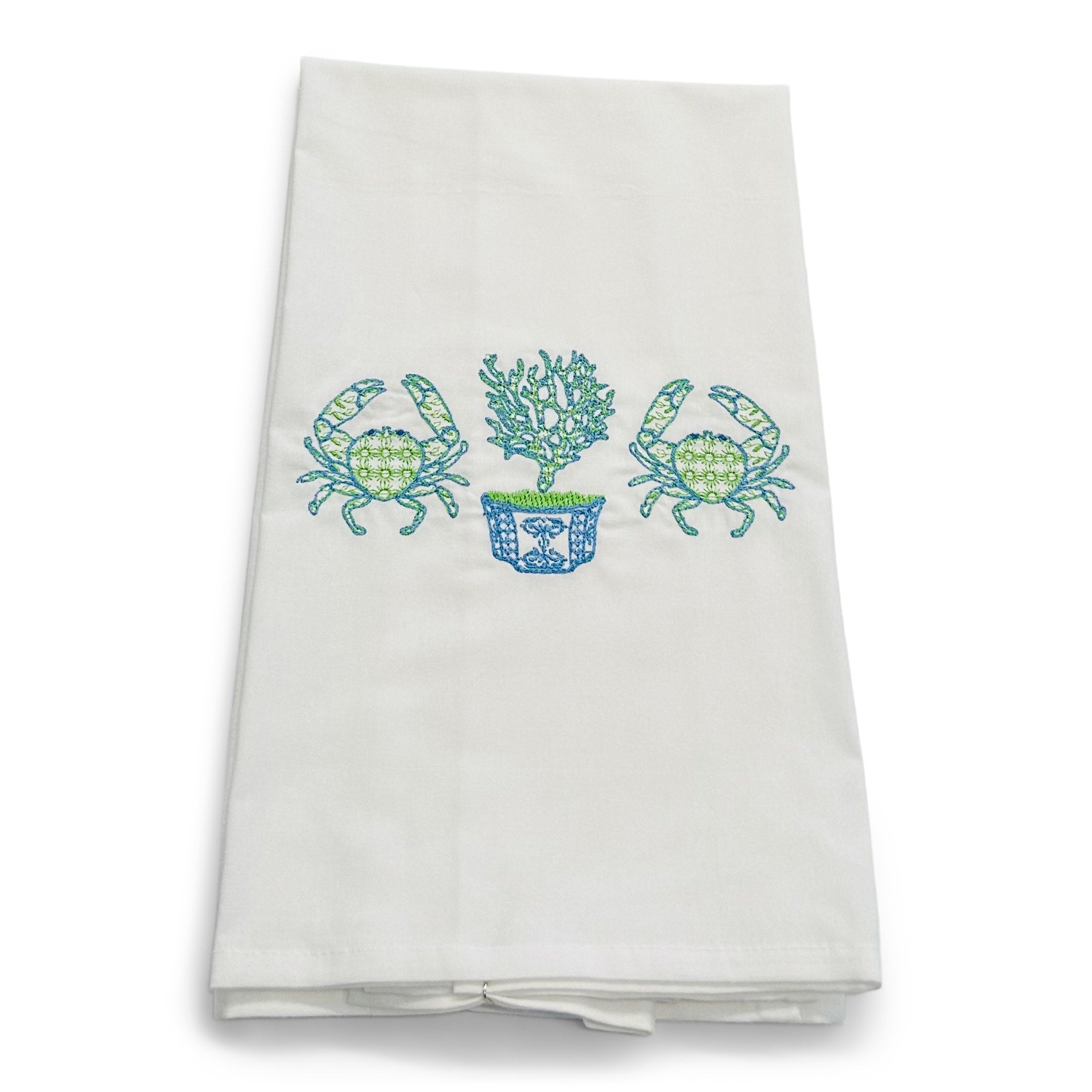 Crabs and Coral Planter on white