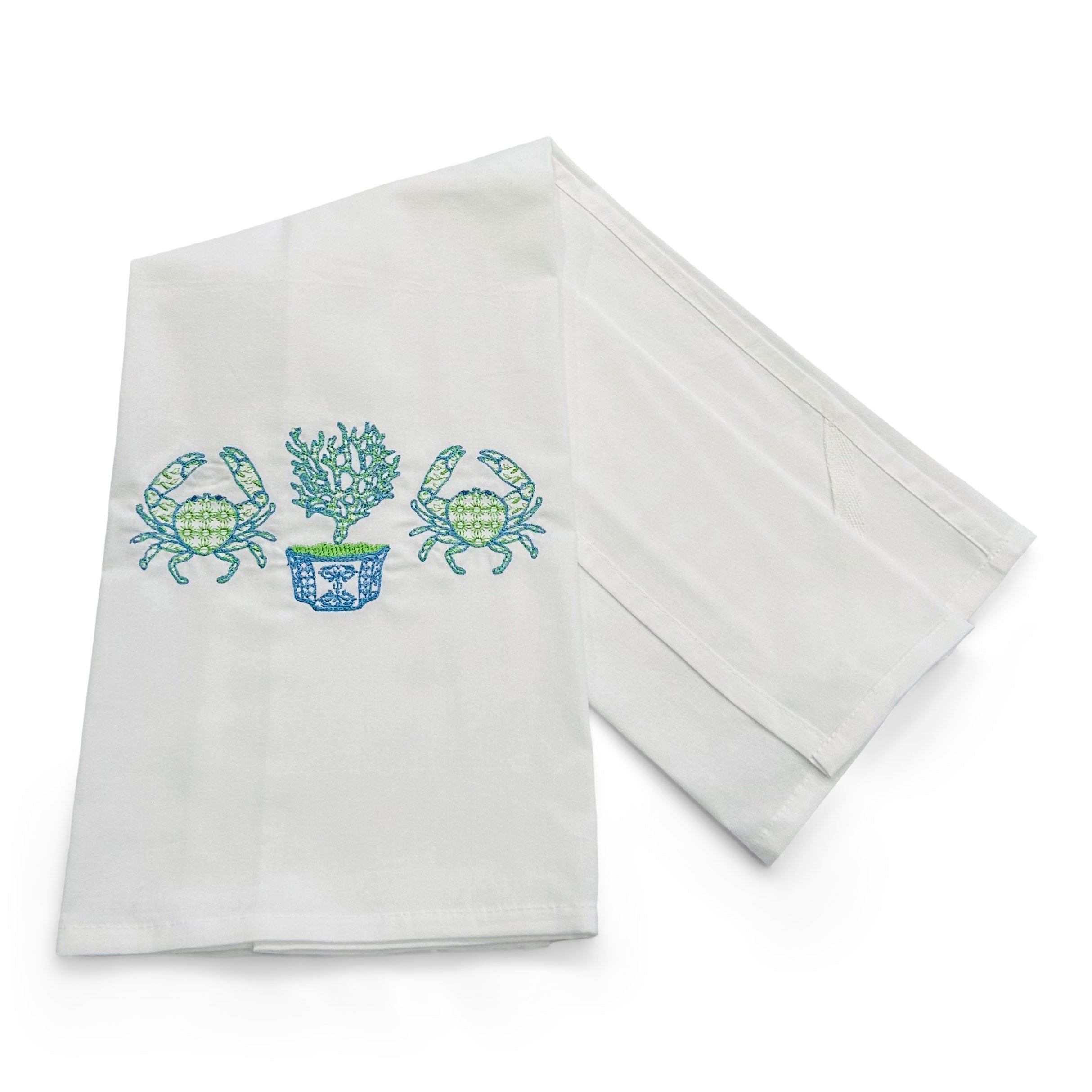 Crabs and Coral Planter on white