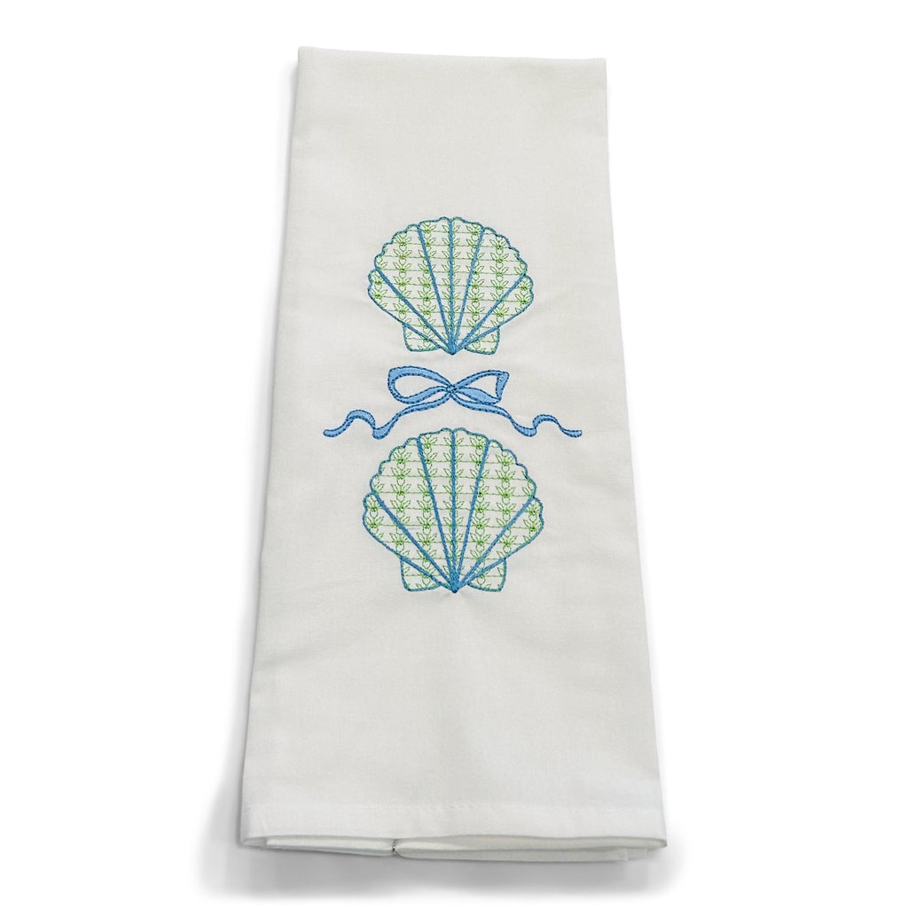 Twin Shells with Laura Ashley Bow on white