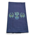 Crabs and Coral Planter on navy