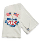 1776 American Flags with Patriotic Banner - on white