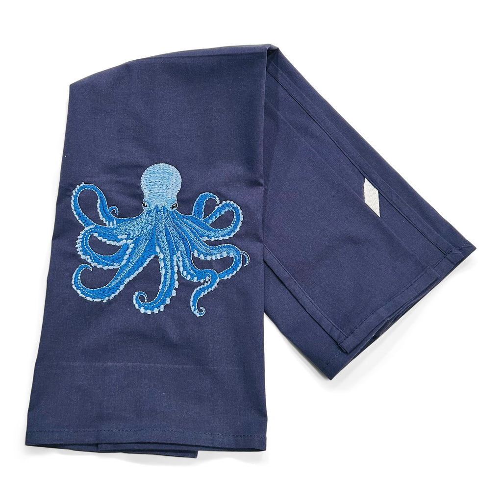 Octopus - Blue on navy