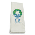 Preppy Spring Wreath on white