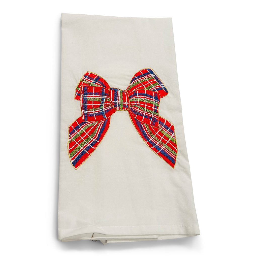 Red Traditional Bow on white