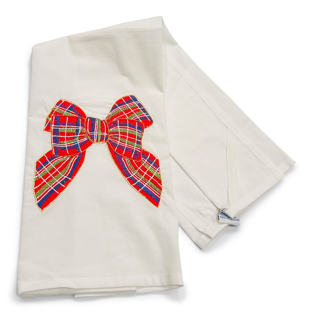 Red Traditional Bow on white