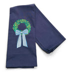 Preppy Spring Wreath on navy