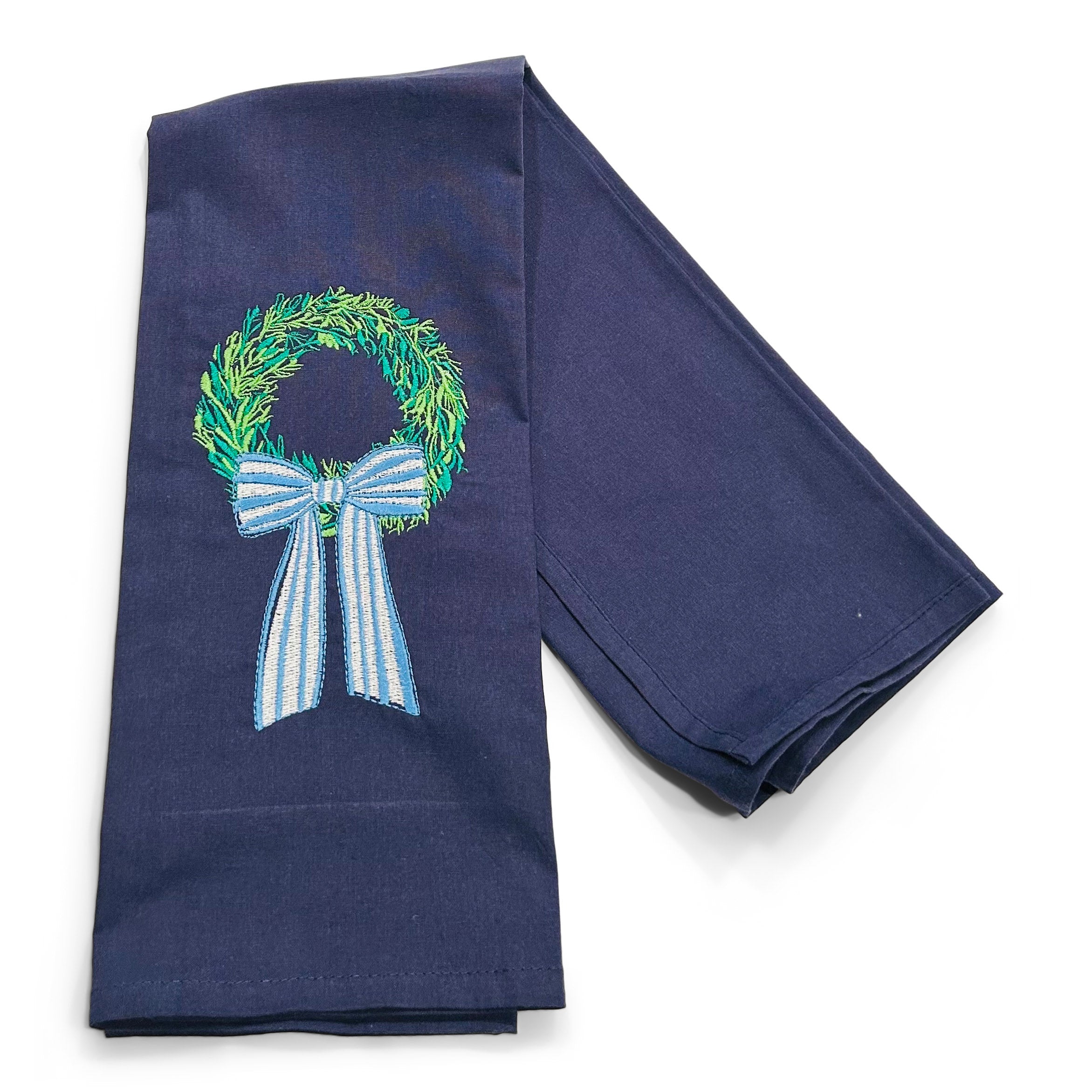 Preppy Spring Wreath on navy