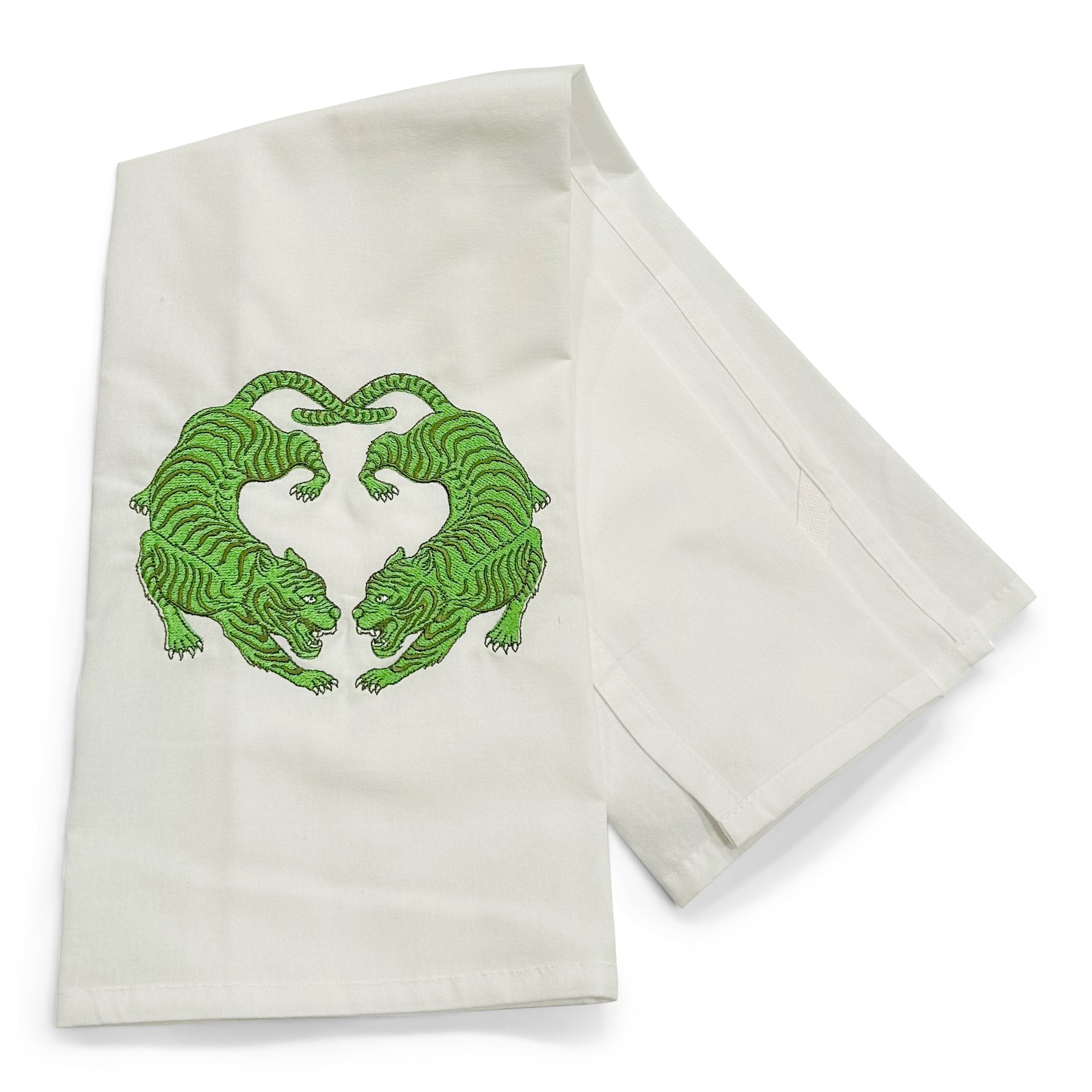 Twin Tigers Green on white