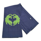 Twin Tigers Green on navy
