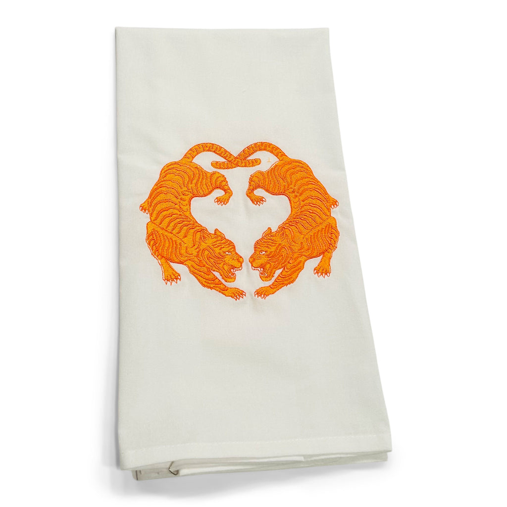 Twin Tigers Orange on white