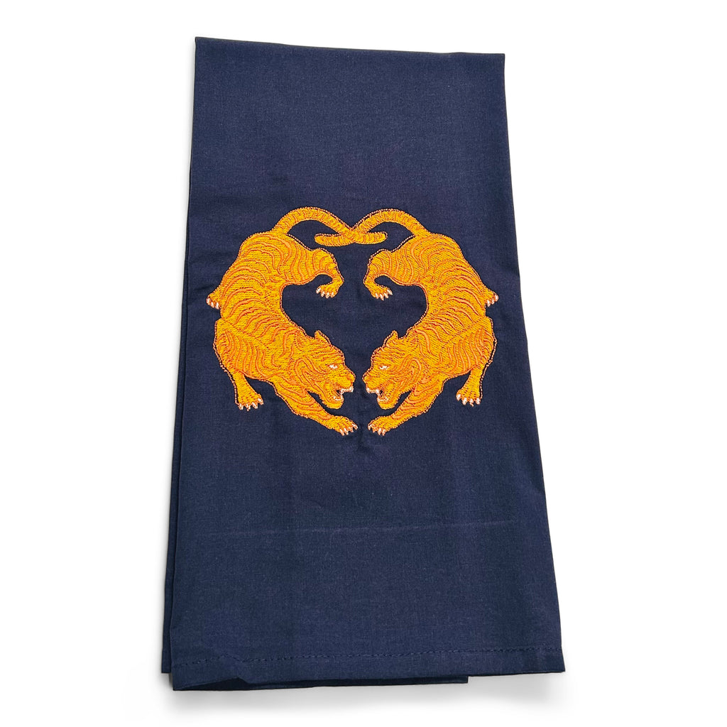 Twin Tigers Orange on navy