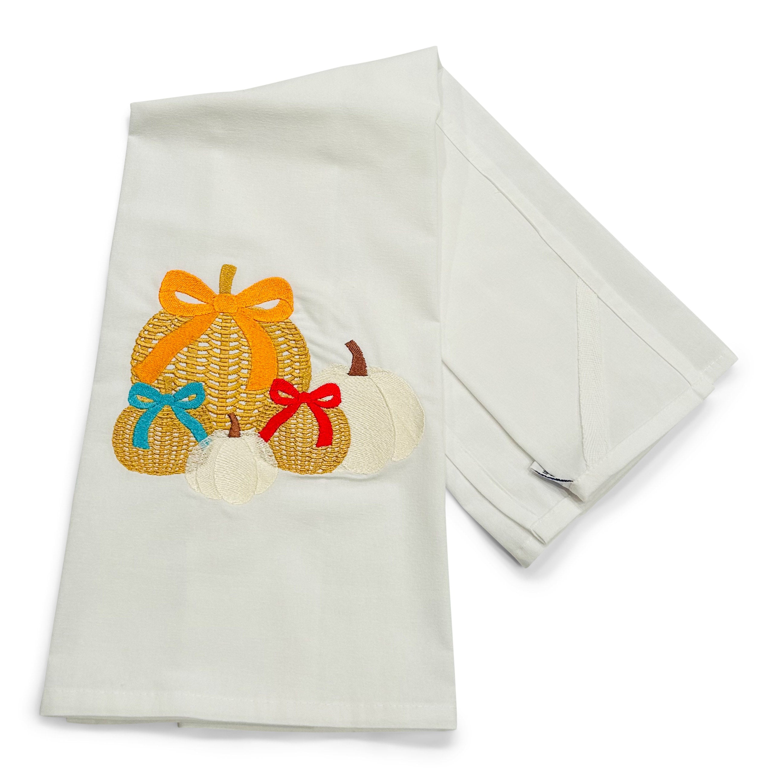 White Pumpkins and Wicker Pumpkins on white