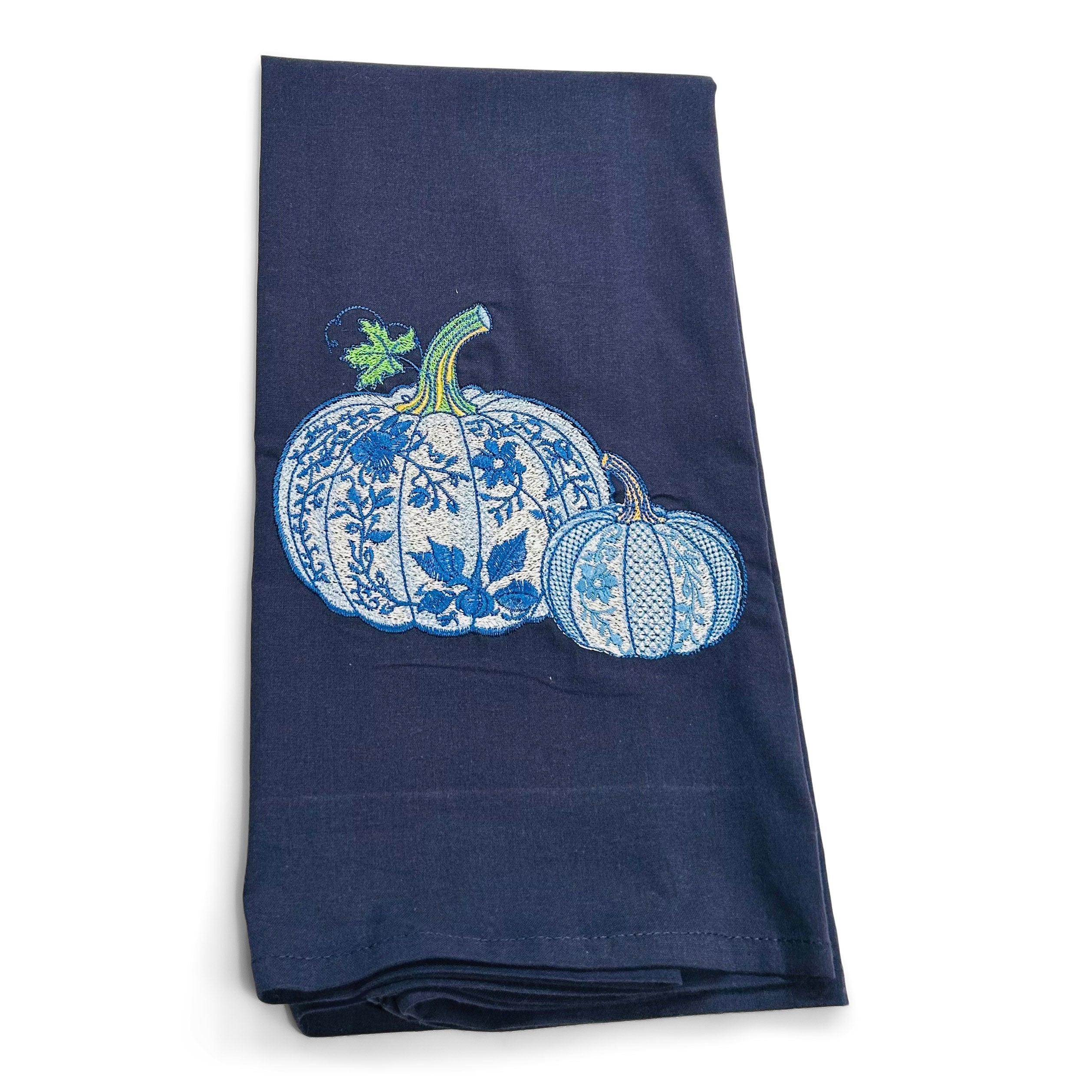 Rococo Pumpkins on navy