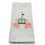 Masterful Clubhouse with Azaleas on white