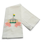Masterful Clubhouse with Azaleas on white