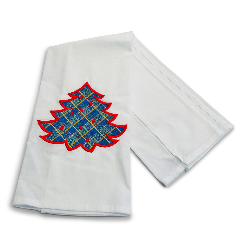 Tartan Tree with Red Border