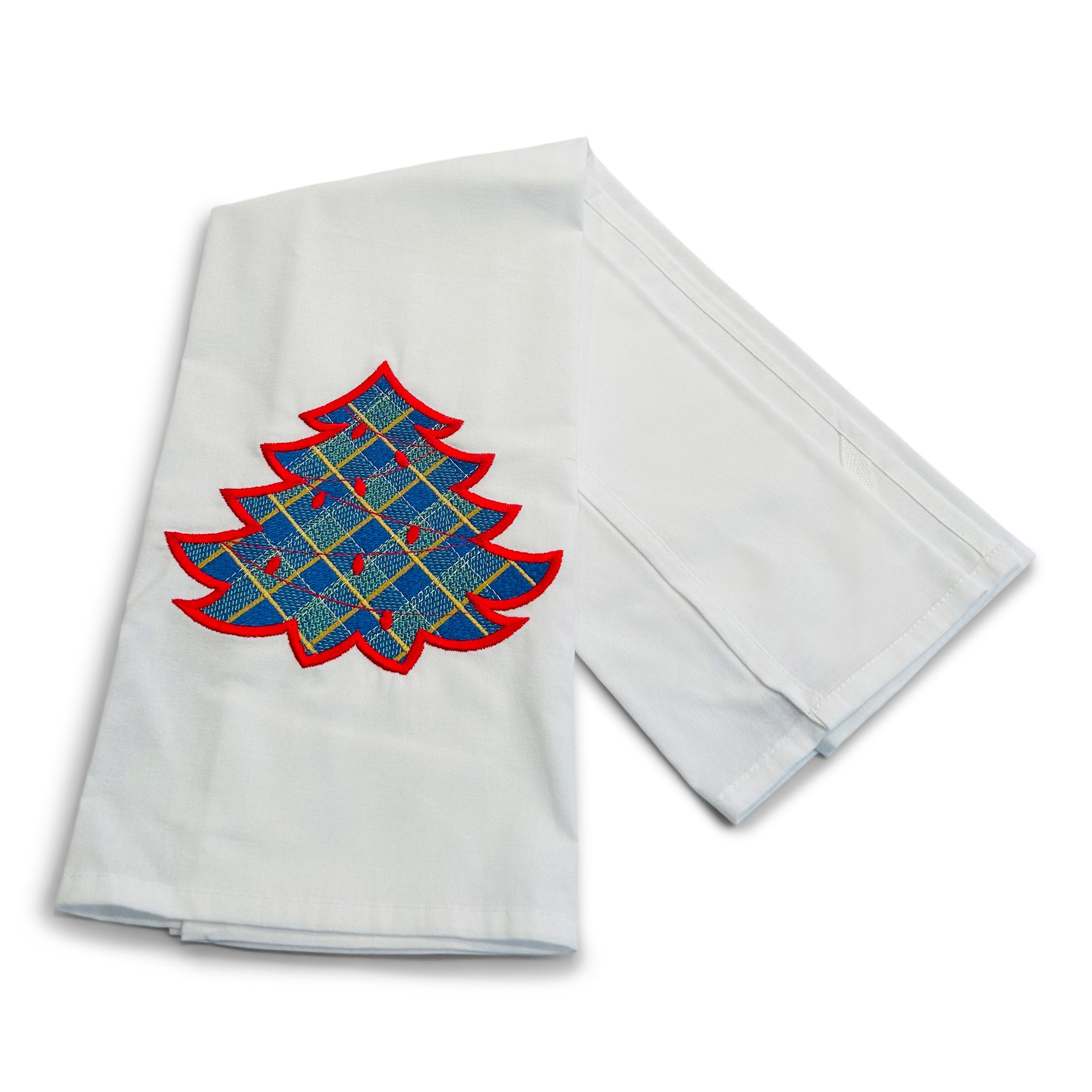 Tartan Tree with Red Border