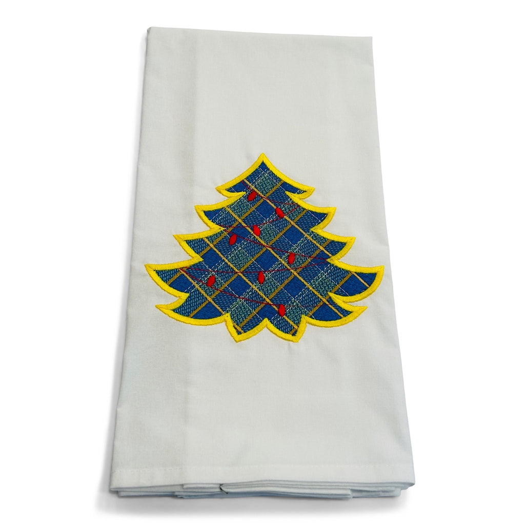 Tartan Tree with Yellow Border