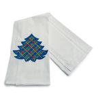 Tartan Tree with Blue Border